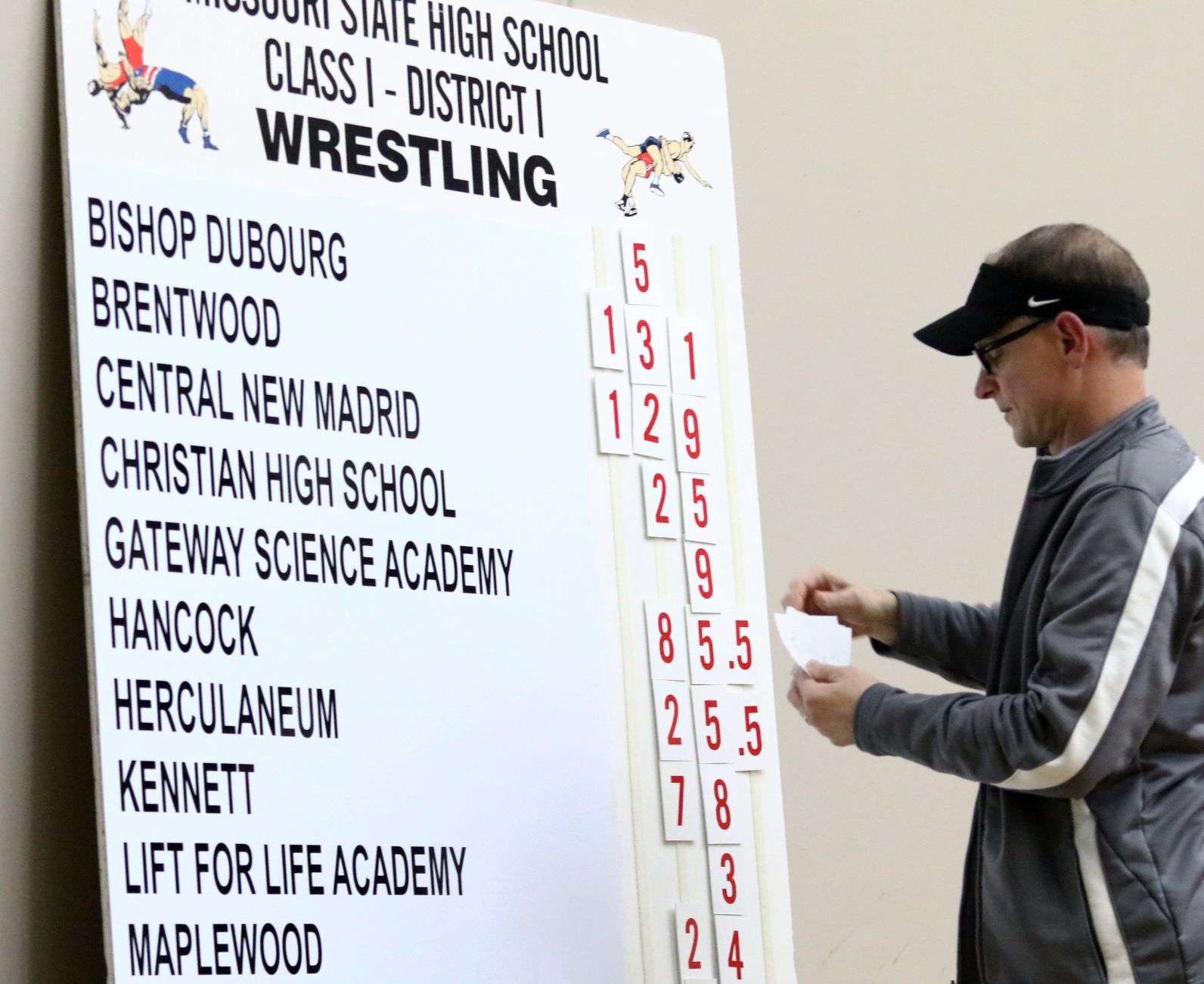 Class 1 District 1 wrestling at Whitfield